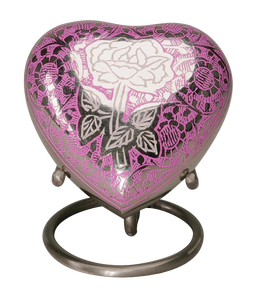 Urne funéraire en forme de cœur, style américain, métallique, élégante, de haute qualité, la plus vendue, pour petits souvenirs et cérémonies funéraires - Product Image 4
