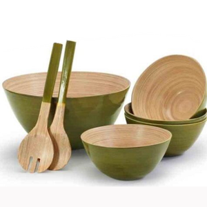 Bols en bambou naturels, vaisselle de cuisine, pour salade, produit écologique fabriqué au Vietnam en vente - Product Image 5
