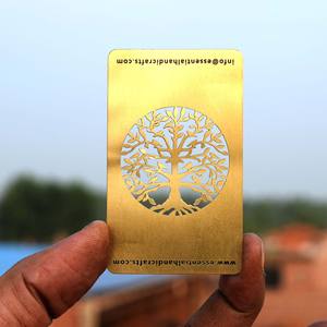 Cartes de Visite Personnalisées en Laiton Gravé de Qualité Exquise, Plaque Signalétique en Acier Inoxydable, Style Blanc Sculpté, Cadeau d'Artisanat d'Affaires - Product Image 4