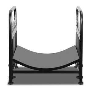 Élégant panier de rangement pour bois de chauffage en métal enduit de poudre avec un design durable, parfait pour le porte-bûches de maison et de jardin élégant - Product Image 3