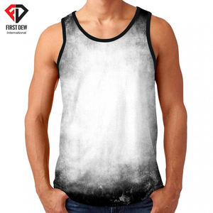 ปากีสถานทำผ้าฝ้าย60% โพลีเอสเตอร์40% ที่มีคุณภาพสูงผ้าสไตล์ใหม่ราคาถูกธรรมดาที่ว่างเปล่าขายส่งที่กำหนดเองระเหิดถังด้านบนผู้ชาย - Product Image 3