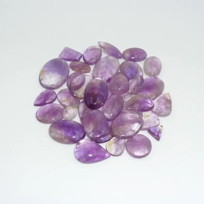 Amethyst Cabochon Penyembuhan Kristal Alami Kuarsa Kualitas Tinggi Grosir Grosir Batu Permata Longgar Tujuh Chakra Spiritual Reiki Mentah