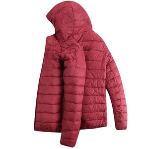 Chaqueta con capucha para hombre, chaqueta cálida con capucha y cremallera, acolchada, para invierno - Product Image 3