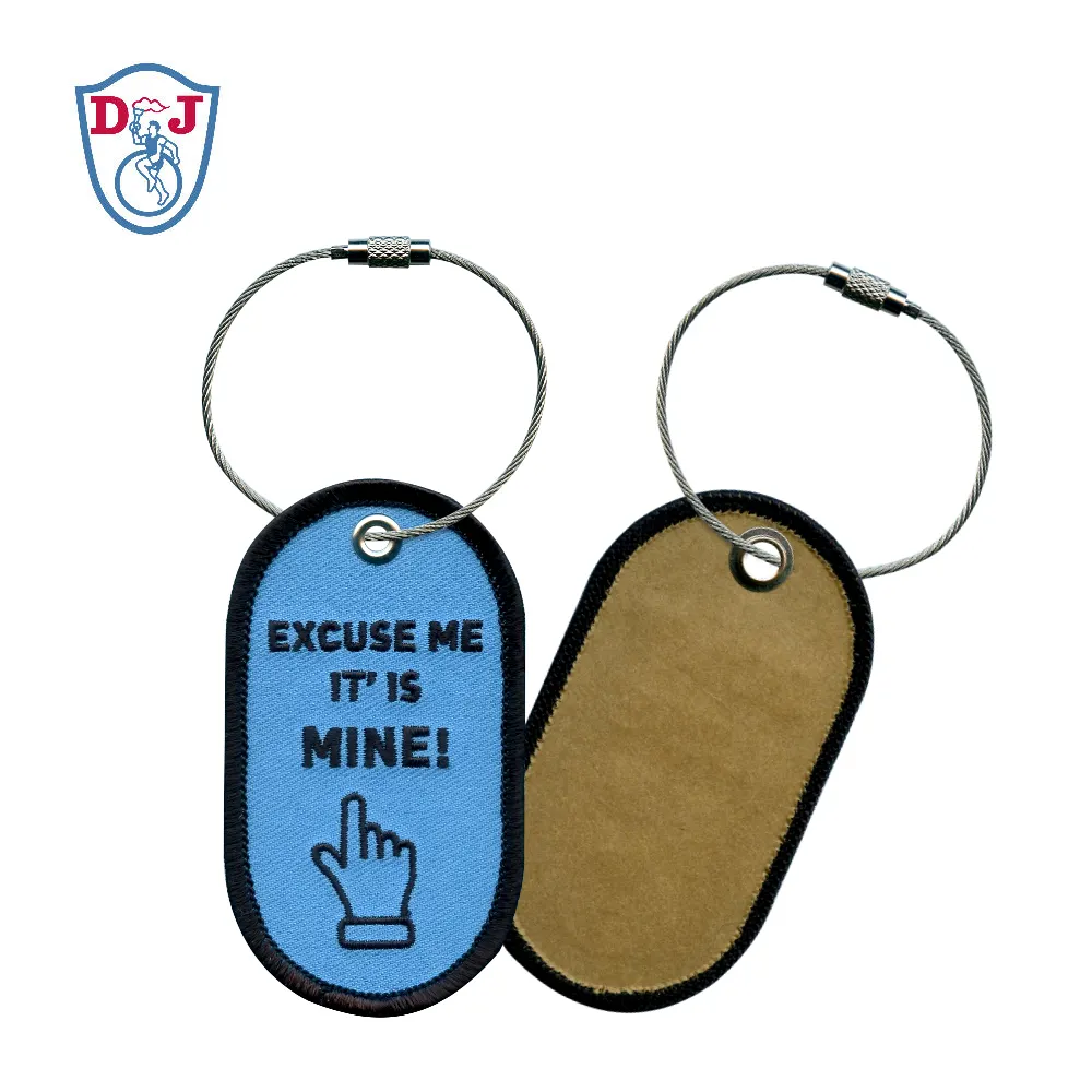 Luggage Tag Embroidery Patch Cloth Dog Tag