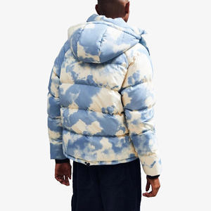 Chaqueta acolchada brillante cortavientos de diseño y colores personalizados para abrigo acolchado con capucha ecológico relleno de plumón ligero Unisex - Product Image 5