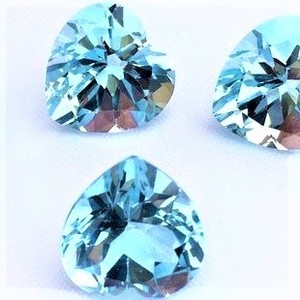 Alta calidad 19mm corte de corazón Natural cielo azul Topacio facetado piedra preciosa suelta venta al por mayor precio de fábrica por quilate certificado por IGI - Product Image 3