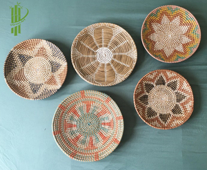 Plaque de jonc de mer vintage de haute qualité avec tenture murale en plastique à prix économique - Product Image 4