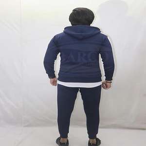 Trajes de chándal con cremallera para hombre personalizados 100% poliéster colores regulares manga larga con su propio logotipo para hombres temporada de invierno - Product Image 3