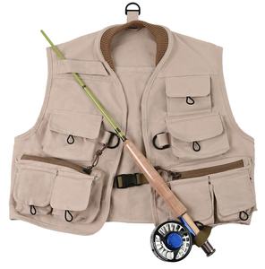 Chaleco de pesca con mosca ligero para niños Chalecos de caza de pesca de malla con múltiples bolsillos - Product Image 6