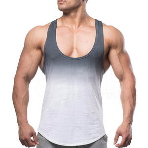 Débardeur vierge de haute qualité pour hommes, avec logo personnalisé, en coton, polyester, respirant et tricoté - Product Image 5