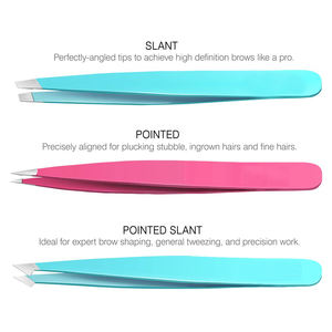 Pinzas para Cejas al Por Mayor, Pinzas Ecológicas para Pestañas y Vello Encarnado, Pinzas Profesionales para Cejas, Marca Privada - Product Image 2