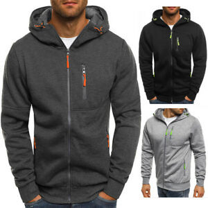 Sweat à capuche pour hommes, poids lourd, logo personnalisé, sweats à capuche en coton avec fermeture éclair, vente en gros pour l'hiver - Product Image 5