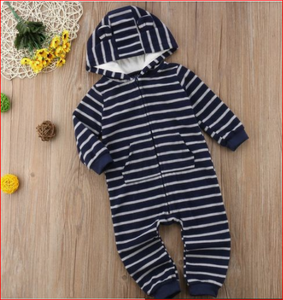 Mameluco de bebé de algodón orgánico mameluco de bebé acanalado infantil de algodón orgánico - Product Image 2