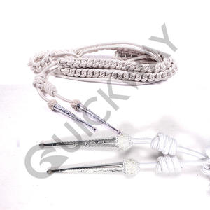 Aiguillettes uniformes de cérémonie de haute qualité Aiguillettes personnalisées couleur or argent vente en vrac quantité - Product Image 4