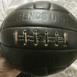 Balón de fútbol de cuero paquistaní, balón de fútbol Vintage/De cuero genuino, hecho a medida