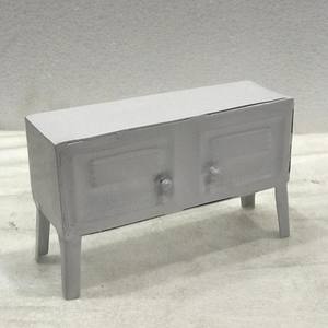 Armario de Metal en Miniatura para Casa de Muñecas Juego de Niños Venta caliente Armario en Miniatura de Hierro Blanco de Alta Calidad - Product Image 3