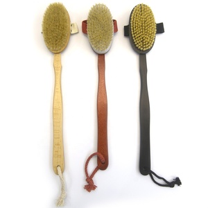 OEM/ODM doble lados Multi-función de masaje cepillo de baño cepillo de cerdas de jabalí Sisal cerdas - Product Image 1