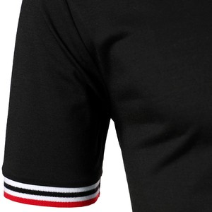 T-shirt de Golf vierge en coton pur pour hommes, décontracté, respirant, à la mode, Logo/Design personnalisés - Product Image 4