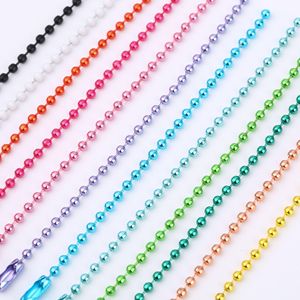 Cadena de <span class=keywords><strong>Etiqueta</strong></span> de perro de colores pintados mate, cadena de cuentas de 10cm para Pegatinas de <span class=keywords><strong>coca</strong></span> - Product Image 4