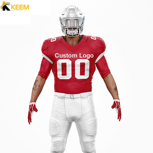 High Quality Custom <b>Red</b> <b>Football</b> Uniform Breathable Plus Size American <b>Football</b> Set with Team Name for Outdoor Sports - Product Image 5
