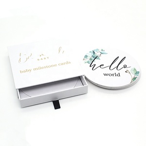 Hoạt Động Ghi Lại Ảnh Giấy Thẻ Tuổi Trẻ Em Sinh Đôi Sơ Sinh Hàng Tháng Baby Hello World Thẻ Đánh Dấu Cá Nhân Hóa - Product Image 3