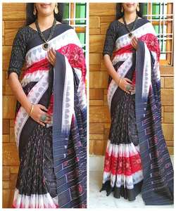 Banarasi Soie Jacquard Saree avec Chemisier Femmes Porter Dames Fête Festival Usage Quotidien Doux Coton Soie Sari En Gros Bas Prix Vêtement - Product Image 5