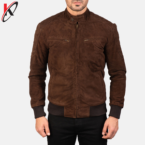 Chaquetas de cuero para hombre de moda 2025, chaqueta de gamuza de Otoño de Color sólido, chaqueta de terciopelo informal Simple Popular para hombre. - Product Image 3