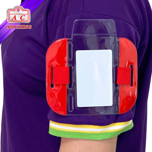 Soporte para tarjeta brazalete reflectante de PVC de neón - Product Image 6