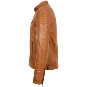 High Street Style <b>Winter</b> Windproof Waterproof Breathable Sustainable Genuine <b>Leather</b> <b>Jacket</b> Men's OEM Service High Fashion - Product Image 5