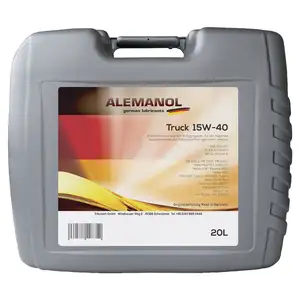 ALEMANOL Truck 15W-40 20リットルトラックオイルMadeでGermany ACEA A3/B4/E3 API SL/CF/CH-4