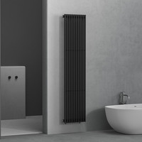 Radiateur chauffe-serviettes mural vertical hydronique à panneau plat en acier double, service OEM ODM