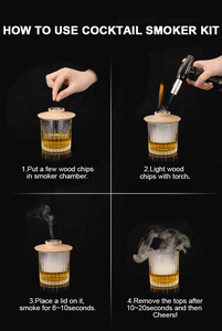 Qualité meilleure vente sur mesure meilleure vente kit de fumeur de cocktail à l'ancienne - Product Image 6