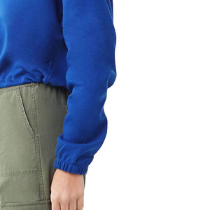 Pull à capuche bleu personnalisé pour femme, grande taille, respirant, écoresponsable, streetwear, collection hiver délavée, marque - Product Image 6