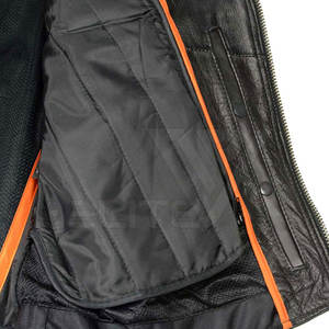 Veste d'hiver en cuir pour moto, imperméable, ignifuge, coupe-vent rétro, sport, mode, grande taille pour homme - Product Image 6