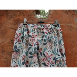 Vente en gros Vêtements de nuit 100% coton Tenue de nuit à imprimé floral Ensemble pyjama robe Grande taille Été Confortable Long Ensemble pyjama - Product Image 4