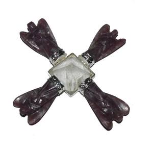 Lepidolite Angel Healing Generator New Age Herramienta de energía curativa - Product Image 1