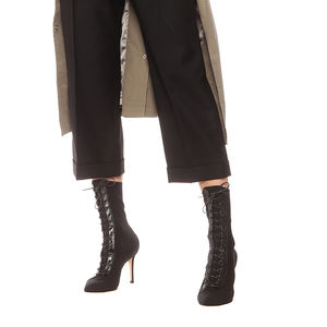 Stivaletti da donna <span class=keywords><strong>con</strong></span> tacco <span class=keywords><strong>alla</strong></span> moda 2020 stivaletti da donna <span class=keywords><strong>con</strong></span> <span class=keywords><strong>lacci</strong></span> <span class=keywords><strong>neri</strong></span> - Product Image 4