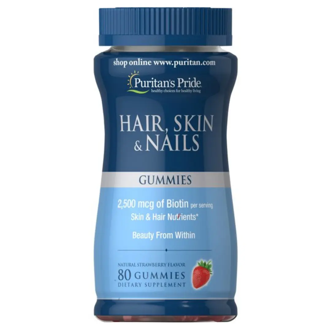 Wholesale Puritan 'S Pride Hair, Skin & Nails Gummies - 80 Gummies Biotin Vitamin B International Distributor USA