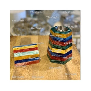 เตาน้ำมันหอมระเหยพร้อมกล่องอู๊ดผ้ามาบับคาร่าทำด้วยมือทำจากไม้สำหรับงานแต่งงานและงานอีเวนต์มีกลิ่นหอม - Product Image 5