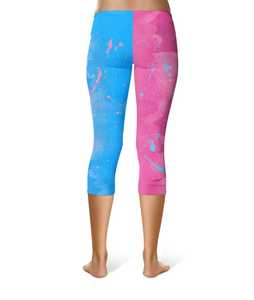 Pink or Blue Sleeping Beauty Inspired - Leggings in Capri or Full Length - Product Image 5