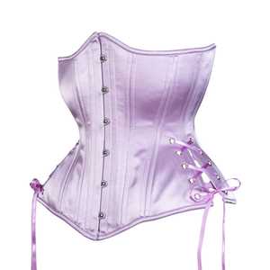 Corsé curvado de satén para el busto, corsé de corte frontal de acero, curvado, proveedor de pakistaní - Product Image 3
