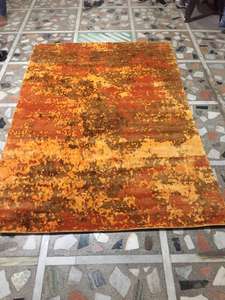 Indo Nepali Flat Weave Alfombras exclusivamente hechas a mano con 100 nudos Patrón abstracto Alfombras hechas a máquina - Product Image 3