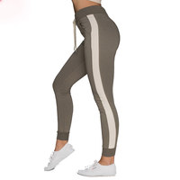 Pantalon de jogging décontracté pour femme, grande taille, respirant, coupe droite, taille mi-haute, avec cordon de serrage, en molleton, style streetwear, vente en gros