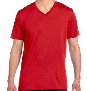 T-shirt noir à col en V et manches courtes pour homme, respirant, nouveau design, haute qualité, basique, vente en gros - Product Image 4