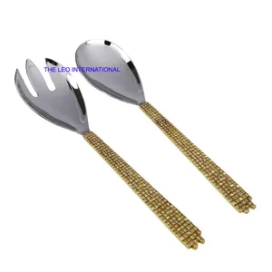 High Grade Royal Court Luxury Hotel Wedding Gold Flatware Spoon and Fork