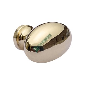 ลูกบิดทองเหลืองรูปวงรีสำหรับตู้,ลูกบิดทองเหลืองสีทองทองเหลืองขัดเงาลูกบิดลิ้นชักโลหะสำหรับตู้ขนาดเล็กผลิตในอินเดียตามสั่ง - Product Image 2