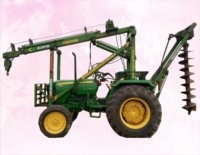 Machine de forage hydraulique PRL jusqu'à 15-30 mètres, montée sur tracteur, haute sécurité, 20 tonnes, à vendre