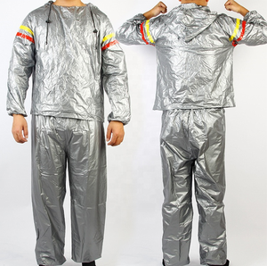Combinaison de sauna pour la salle de sport, l'exercice, la remise en forme, la perte de poids, le remodelage du corps, anti-déchirure, en PVC, pour hommes et femmes - Product Image 4