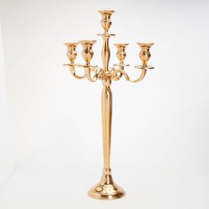 Candelabro de lujo de estilo nórdico, soporte de vela romántico de boda, candelabro de cristal de Metal europeo, decoraciones - Product Image 4