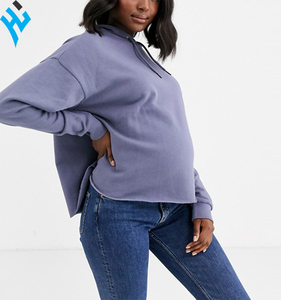 Custom 100%Cotton Hot Sale <b>Light</b> Purple Hoodie Soft Fabric Women Hoodie Customized Packing For Women Hoodie - Product Image 1